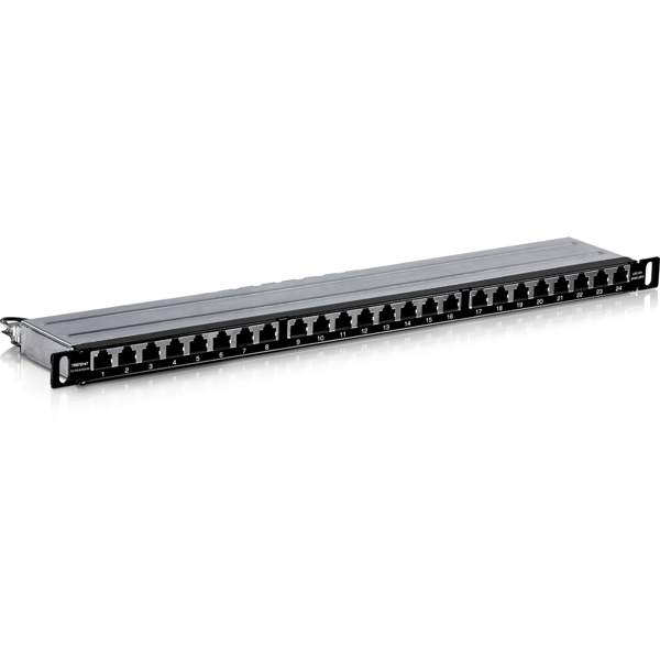 TRENDnet TC-P24C6AHS 24-Port Cat6A Shielded Half-U Patch Panel - TC-P24C6AHS