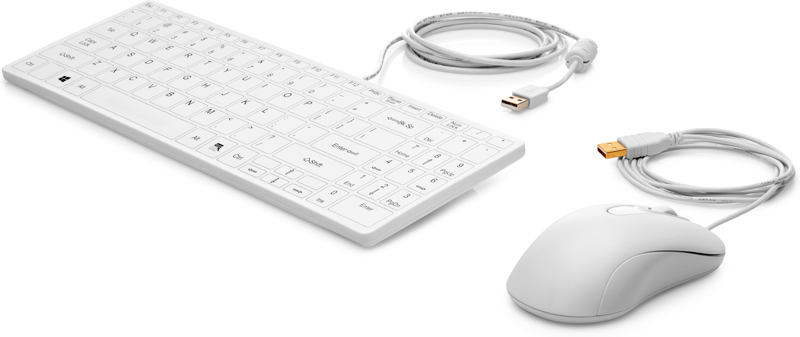 Clavier et souris USB HP Édition Santé Filaire USB Blanc