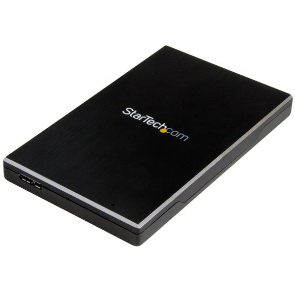 StarTech USB 3.1 (10 Gbps) Enclosure for 2.5” SATA Drives - HDD/SSD enclosure - 2.5" - Serial ATA - 10 Gbit/s - USB connectivity - Black - S251BMU313