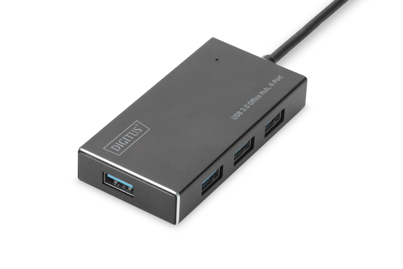 DIGITUS DA-70240-1 USB Hub Aluminium - DA-70240-1