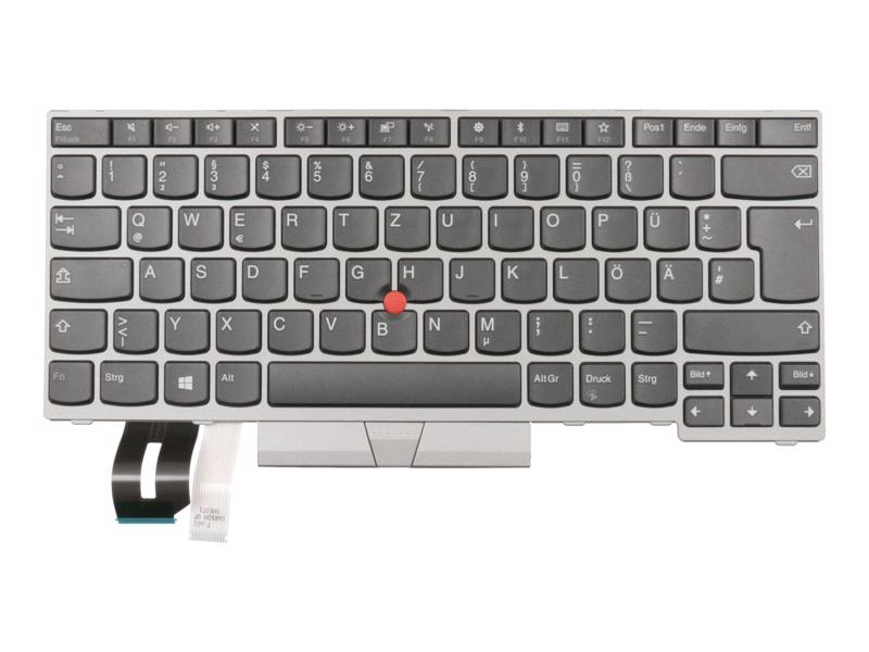 SN20P34814 Tastatur DE (deutsch) Svart/silber mit Mouse-Stick