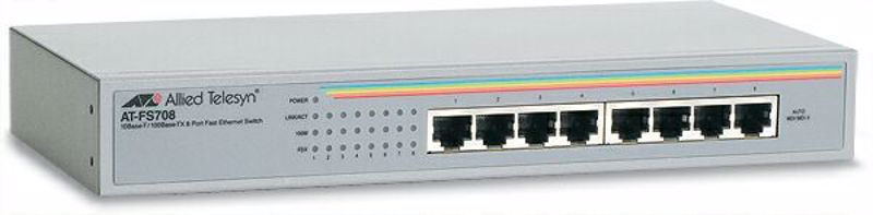 Switch 8p 100 Allied Telesis AT-FS708