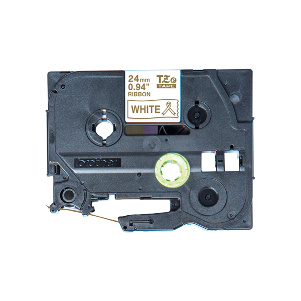 Brother TZe-R254 - Glossy - gold on white - TZER254