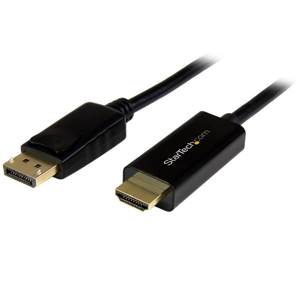 StarTech DisplayPort to HDMI cable - 5m - DP to HDMI adapter with cable - Ultra HD 4K 30Hz - M/M - video cable - DisplayPort / HDMI - 5 m - DP2HDMM5MB