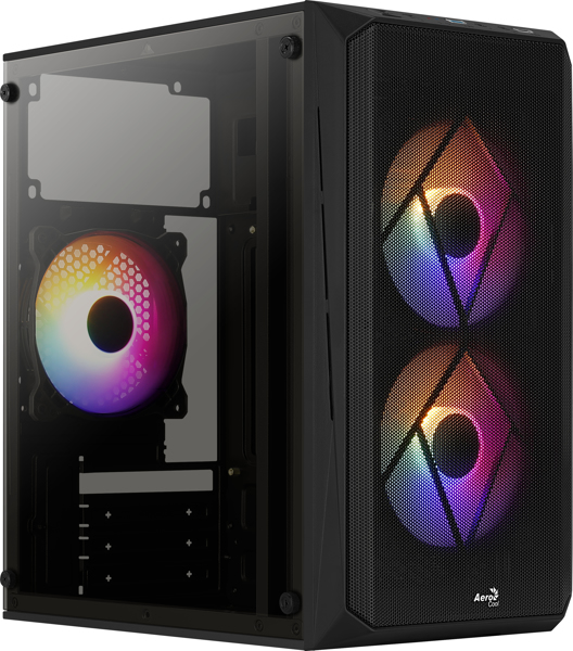 Mini-tour AeroCool CS107V2, noir, design épuré