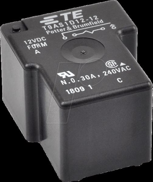 T9AS1D12-24 - Power relay, 24 V DC, 30 A