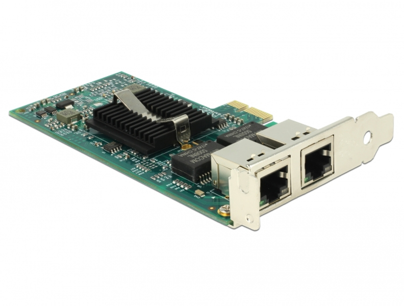 Delock PCIe card > 2 x Gigabit LAN - network adapter - 89944
