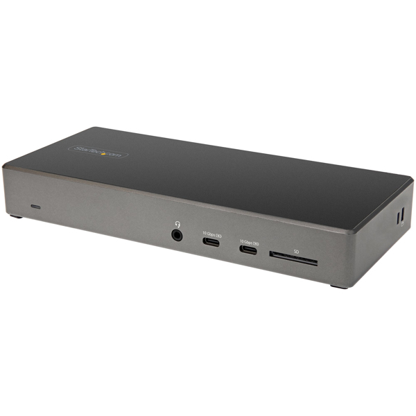 StarTech DK31C2DHSPDUE Notebook Docking Station & Port Replicator Wired USB 3.2 Gen 2 (3.1 Gen 2) Type-C Black - Gray (DK31C2DHSPDUE) - DK31C2DHSPDUE