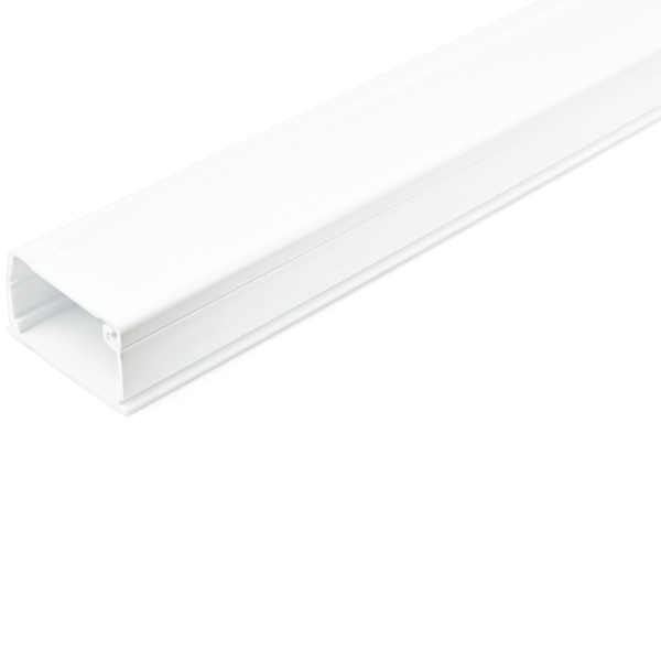 Solid Cable Management Raceway with Adhesive Tape & Cover, 1-3/4"(45mm)W x 1-...