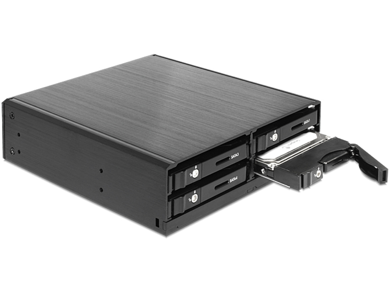 Delock 5.25" Mobile Rack for 4 x 2.5" SATA HDD / SSD - 47220