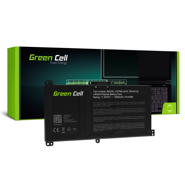 GREEN CELL BATTERY BK03XL FOR HP PAVILION X360 14-BA 14-BA01 - HP167
