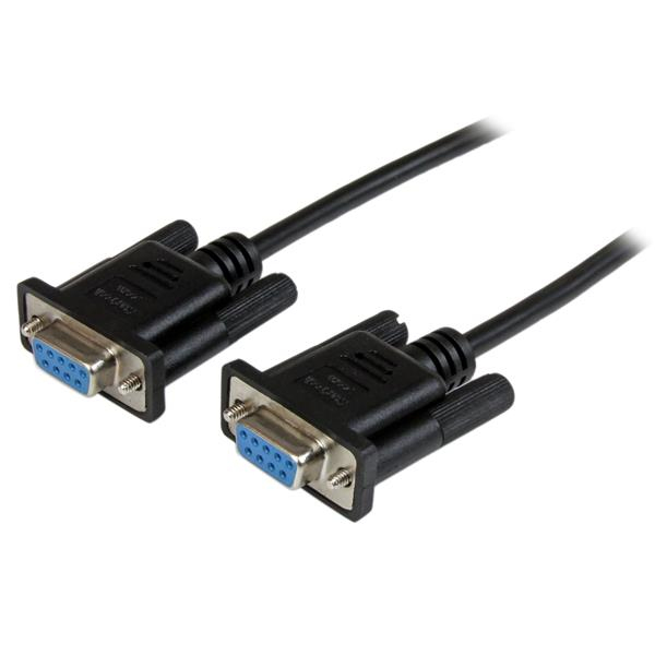 StarTech SCNM9FF1MBK DB9 RS232 Serial Null Modem Cable - SCNM9FF1MBK