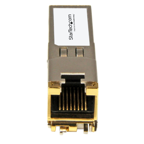 StarTech.com BRSFP-1GECOPR-ST Transceiver Modul (SFP Module, 10/100/1000Base-TX Brocade kompatibel, Kupfer, RJ-45 Kupfer mit DDM) - SFP (Mini-GBIC)-Transceiver-Modul (gleichwertig mit: Brocade BRSFP-1GECOPR) - GigE - 10Base-T, 100Base-TX, 1000Base-T - RJ-45 - bis