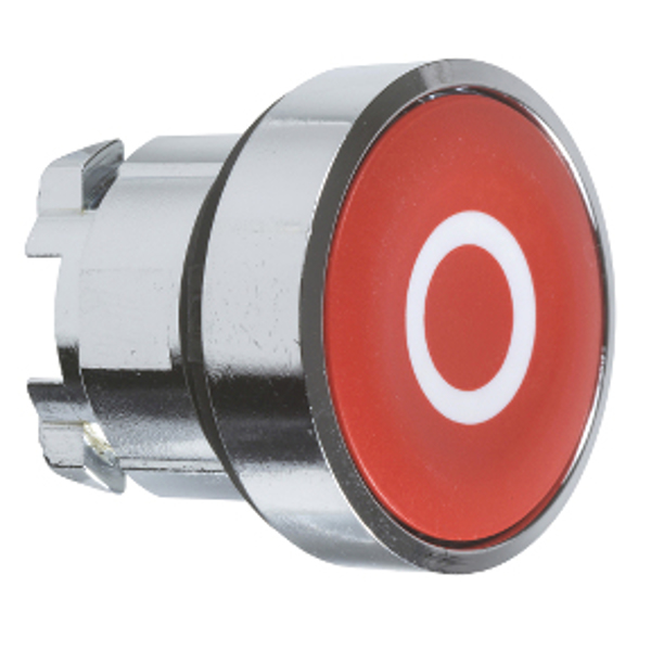 Bouton poussoir APC GS rond D rouge avec inscription ZB4BA432 O gamme métal