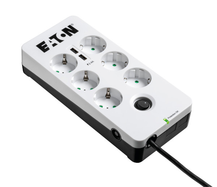 Eaton Protection Box 6 USB DIN 2500W parafoudre blanc