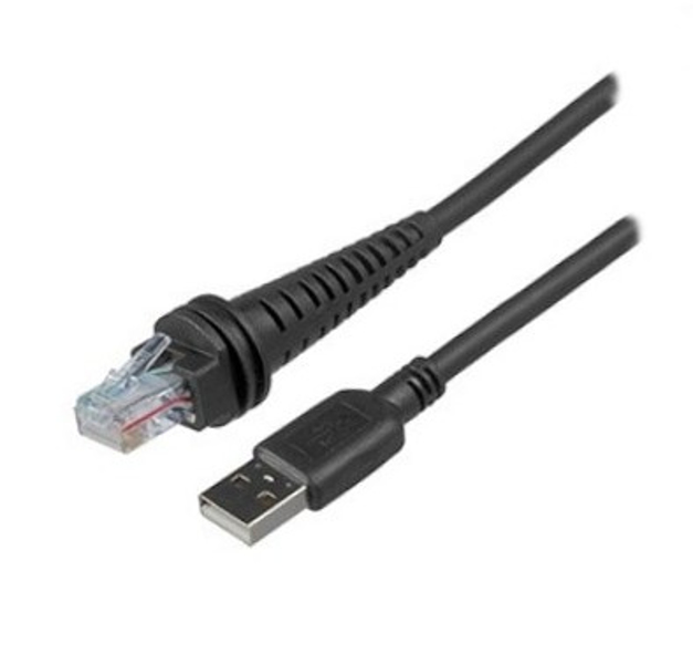 CABLE: RS232 (5V SIGNALS), MAGELLAN AUX PORT, BLACK, 10 PIN MODULAR, 3M (9.8 ), STRAIGHT, EXTERNAL POWER WITH OPTION FOR HOST SCANNER POWER - CBL-MAG-300-S00