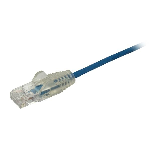 StarTech 2.5m CAT6 Cable Slim Snagless Blue - N6PAT250CMBLS