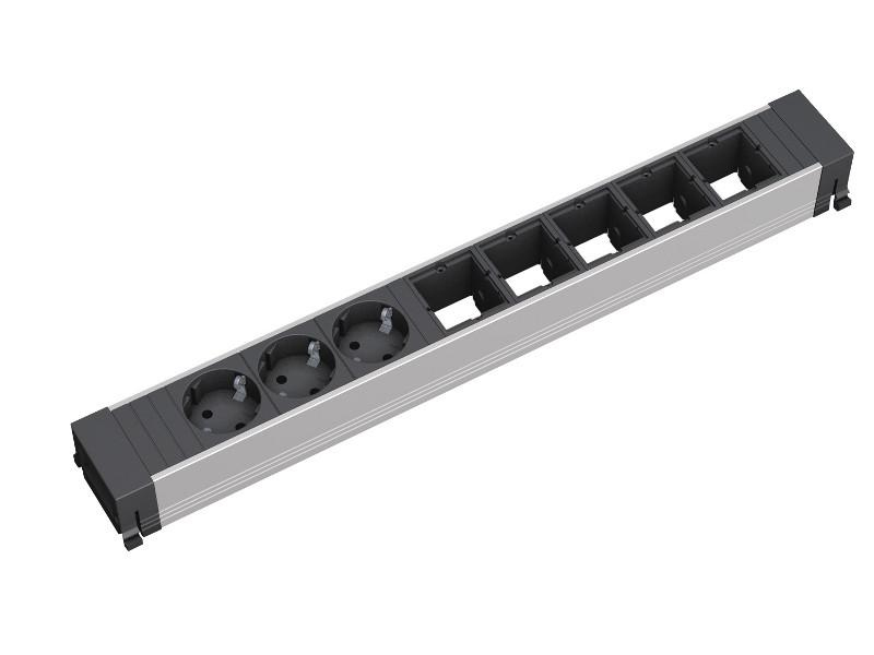 Bachmann 909.006 - 3 prises AC - Noir - Argent