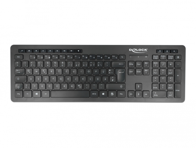 Delock 12004 - Standard - USB - QWERTZ - Noir