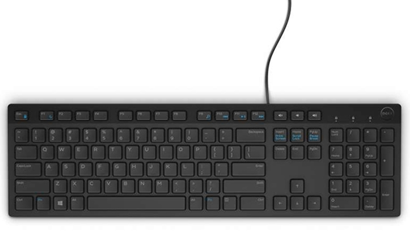 Dell KB216 - Standard - Wired - USB - QWERTY - Black