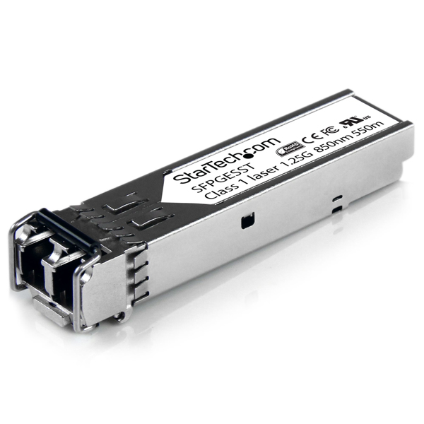 StarTech Cisco SFP-GE-S Compatible SFP Fiber Module - 1000BASE-SX - Lifetime Warranty - Fiber optic - 1250 Mbit/s - SFP - LC - SX - 550 m - SFPGESST