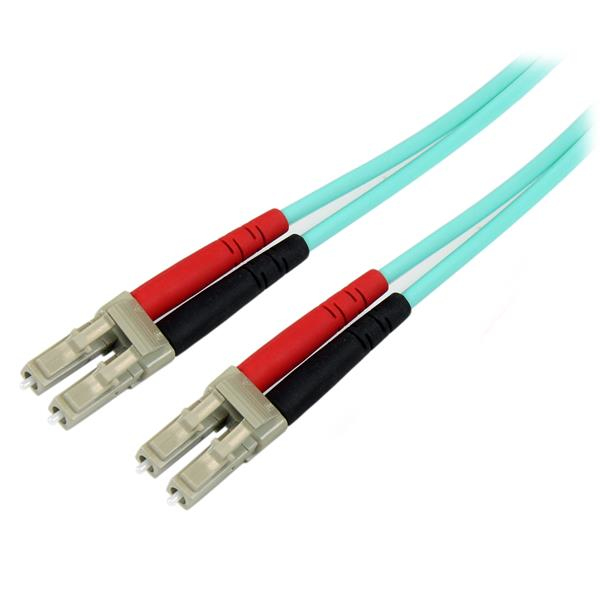 StarTech 10m Fiber Optic Cable 10Gb Aqua OM3 - A50FBLCLC10