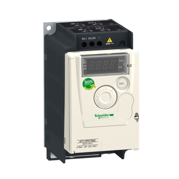 APC Frekvensomvandlare 1ph. 0.75kW 230V IP20 ATV12 ATV12P075M2
