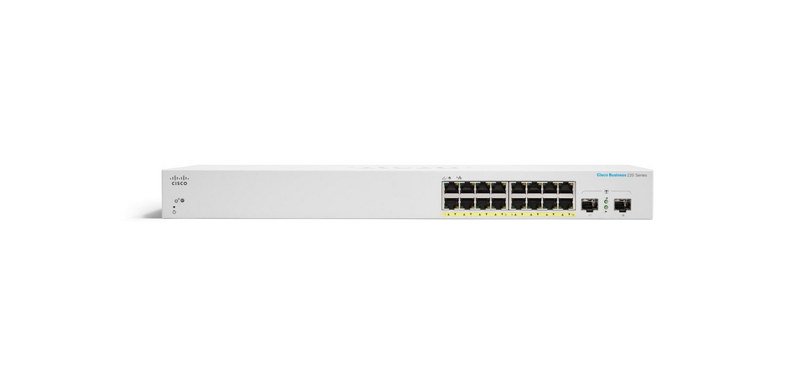 Cisco CBS220 SMART 16-PORT GE 2X1G - Switch - CBS220-16T-2G-EU