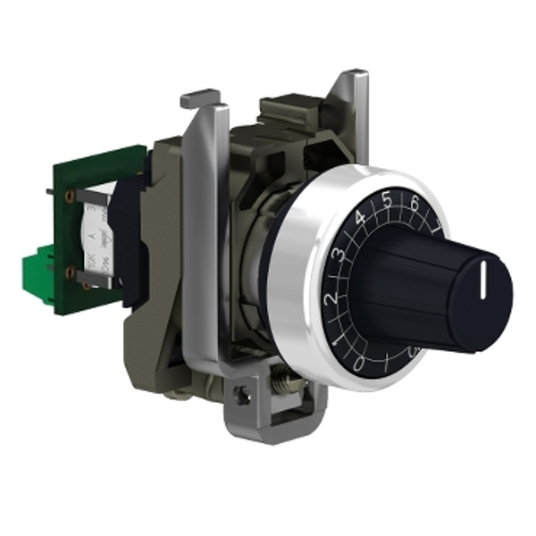 APC XB4BD912R47K - Potentiomètre, unité complète avec résistance de 47 kOhm, métal
