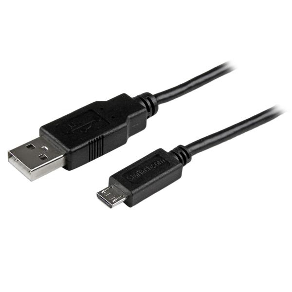 3m Micro USB charging cable for smartphones and tablets - USB A to Micro B cable / data cable / connection cable - USB cable - Micro USB Type B - USBAUB3MBK