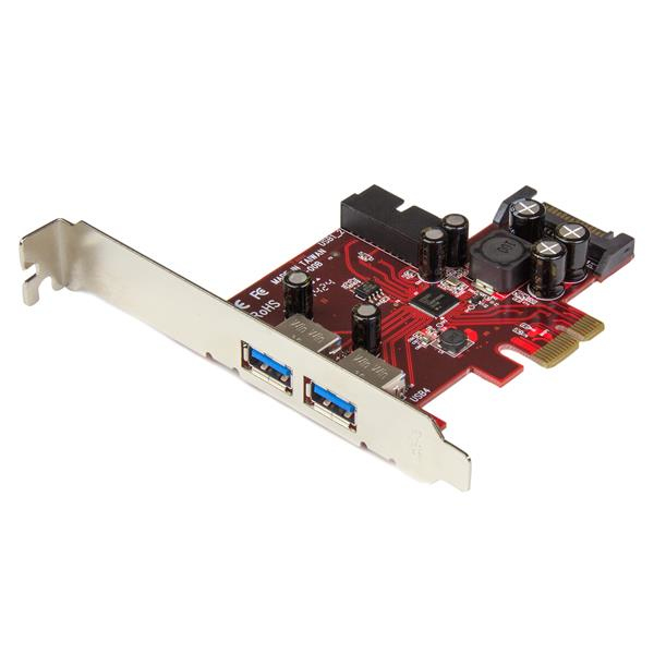 StarTech 4 Port USB 3.0 PCI Express Card - 2 External and 2 Internal with SATA Power - PCIe SuperSpeed ​​interface card - USB adapter - PCIe 2.0 - USB 3.0 x 4 - PEXUSB3S2EI