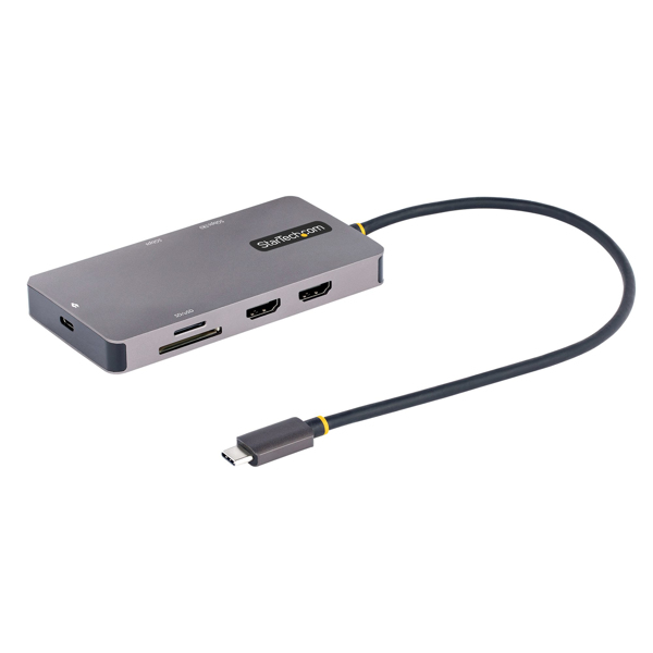 USB C Multiport Adapter, Dual HDMI Video, 4K 60Hz, 2-Port 5Gbps USB-A 3.1 Hub... - 120B-USBC-MULTIPORT