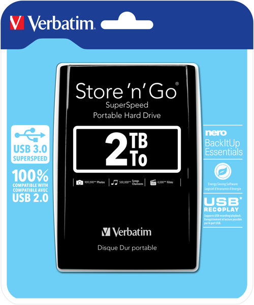 Verbatim Store 'n' Go Portable - 2TB - 53177