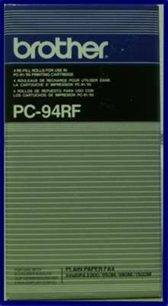 Brother PC-94RF Ruban à transfert thermique 400 pages, paquet de 4