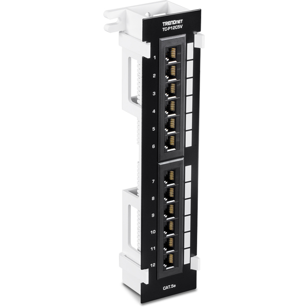 TRENDnet TC-P12C5V 12-Port Patch Panel Wall Mount Cat5e unshielded - TC-P12C5V