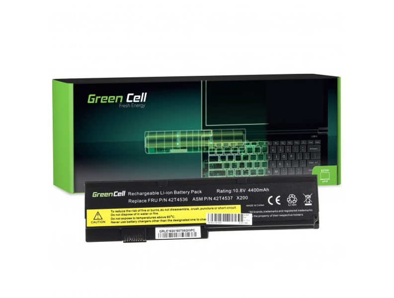 Green Cell battery for Lenovo ThinkPad X200 X201 X200s X201i - LE16