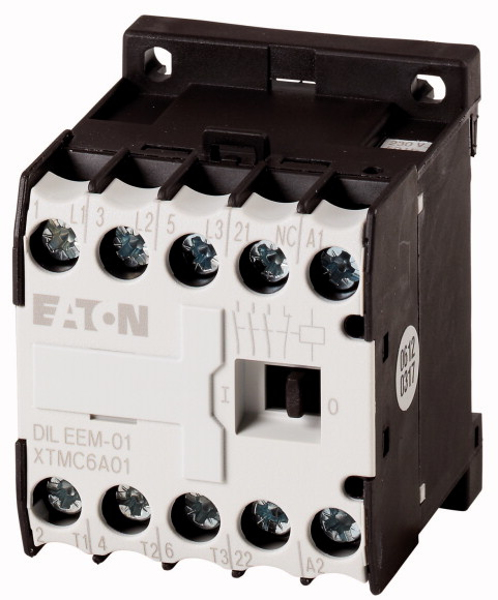 Contacteur de puissance Eaton DILEEM-01-G (24 V CC) noir blanc 206 g