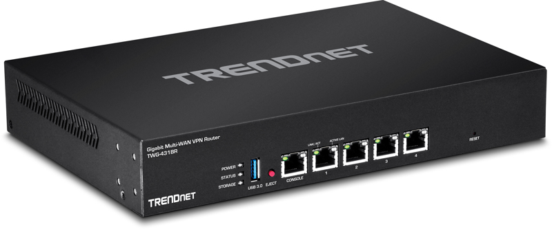 TRENDnet TWG-431BR - Ethernet WAN - Noir
