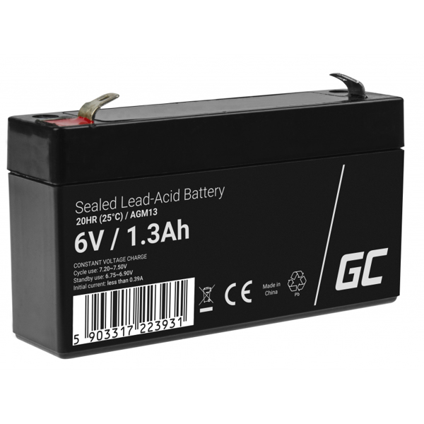 AGM13 UPS battery Sealed lead acid (VRLA) 6 V 1.3 Ah - AGM13