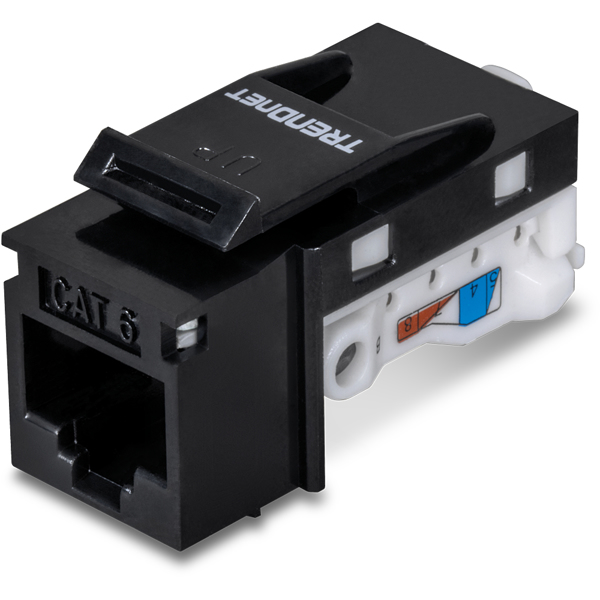 TRENDnet TC-K50C6BK Cat6 RJ-45 Keystone 50-Pack Black - TC-K50C6BK