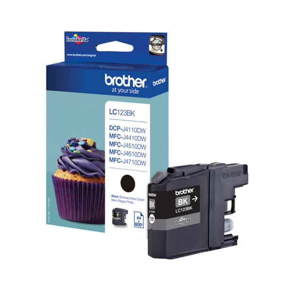 Brother LC123BK - High Yield - svart - LC123BK