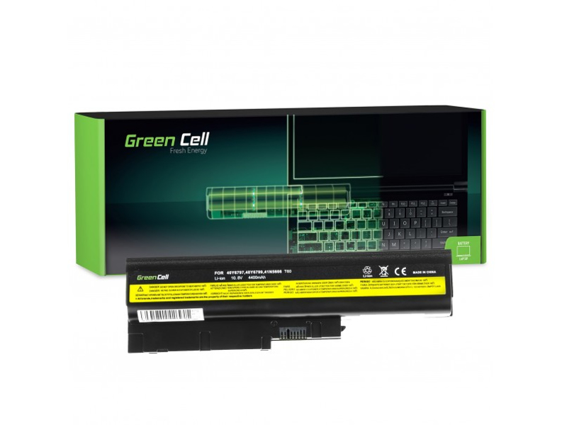 Green Cell battery for Lenovo ThinkPad T60 T61 R60 R61 / 11, - LE01