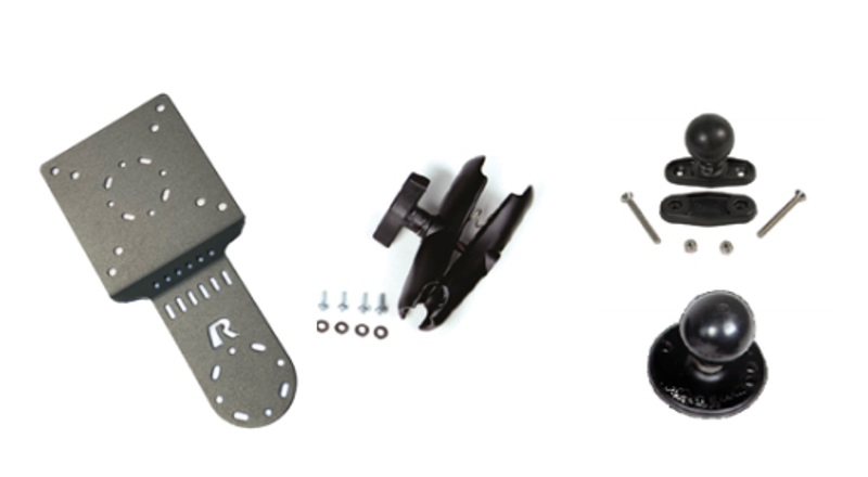 RAM MOUNT KIT, KEYBOARD, CLAMP BASE, MEDIUM ARM 8.5INCH (215 MM)
