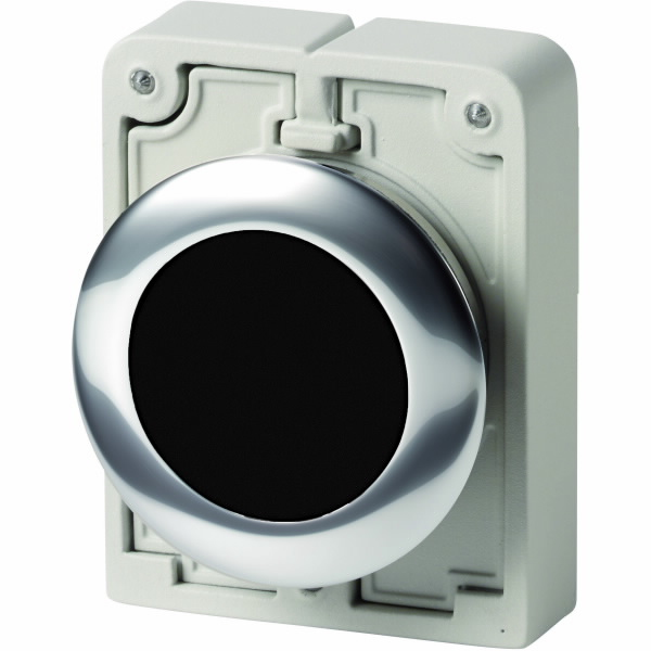 Bouton-poussoir rond plat noir Eaton M30C-FD-S