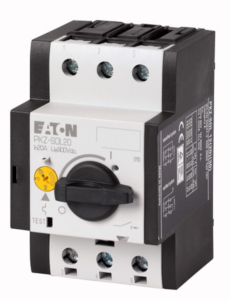 Interrupteur de protection de chaîne CC Eaton 120938 PKZ-SOL20 20 A