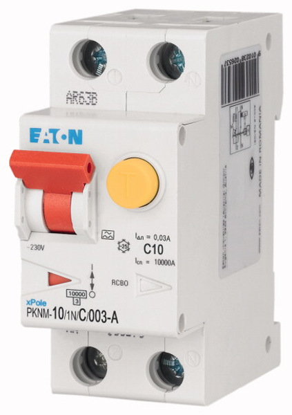 Disjoncteur miniature EATON PKNM-10/1N/C/003-A-MW