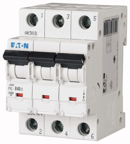 Interrupteur Eaton LS avec étiquette. C 40 A 3 pôles PXL-C40 (236430)