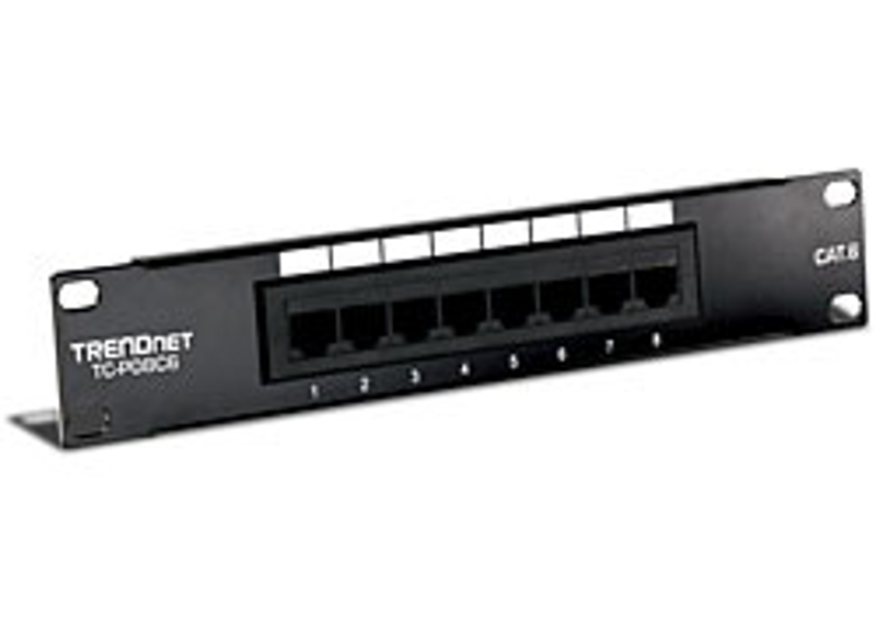 TRENDnet TC-P08C6 Panneau de brassage 10" 8 ports Cat. 6 Non blindé