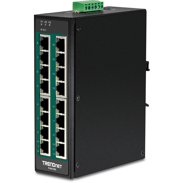 TRENDnet TI-PG160 - Commutateur sur rail DIN