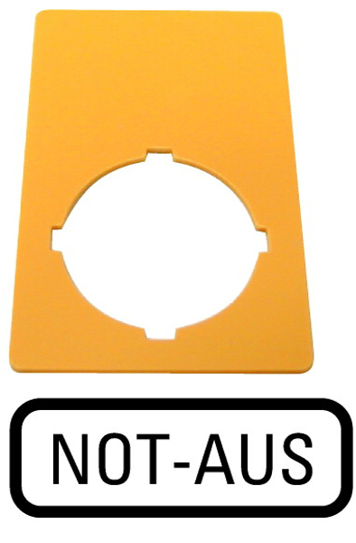 Eaton M22-XZK-D99 E-Stop Plate (216471) - 216471